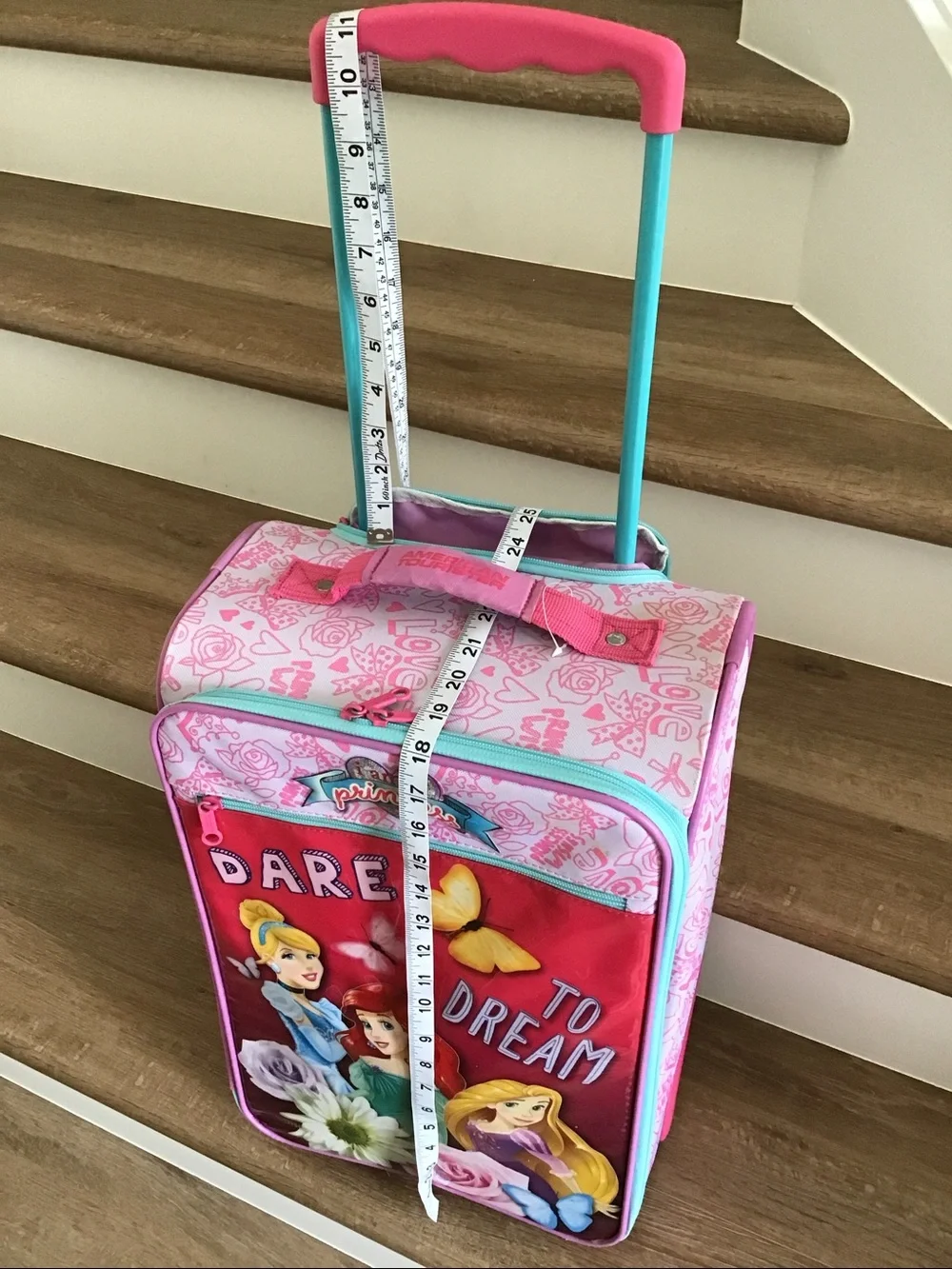 Disney Princess soft-sided 18-inch youth rolling suitcase
